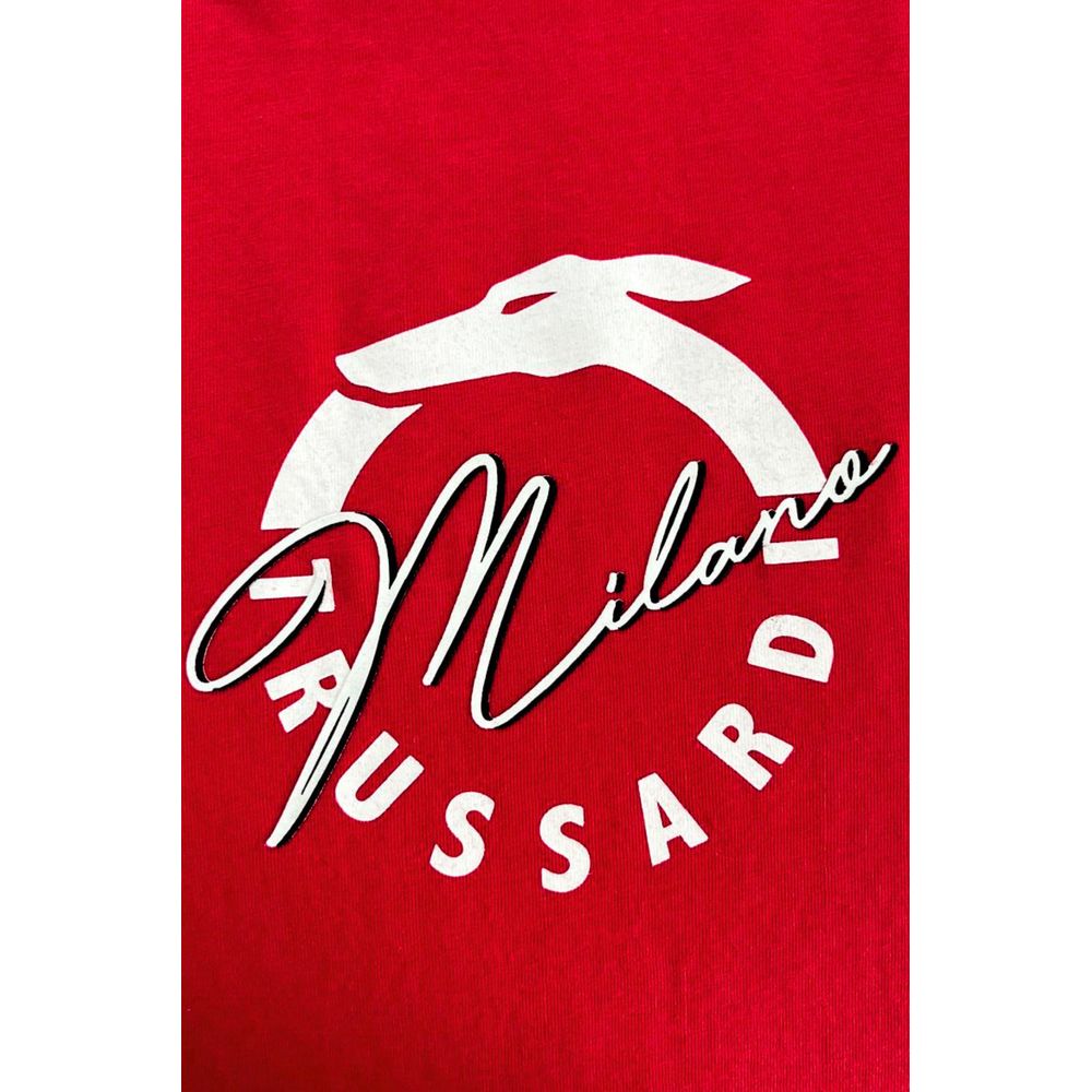 Red Cotton Men T-Shirt