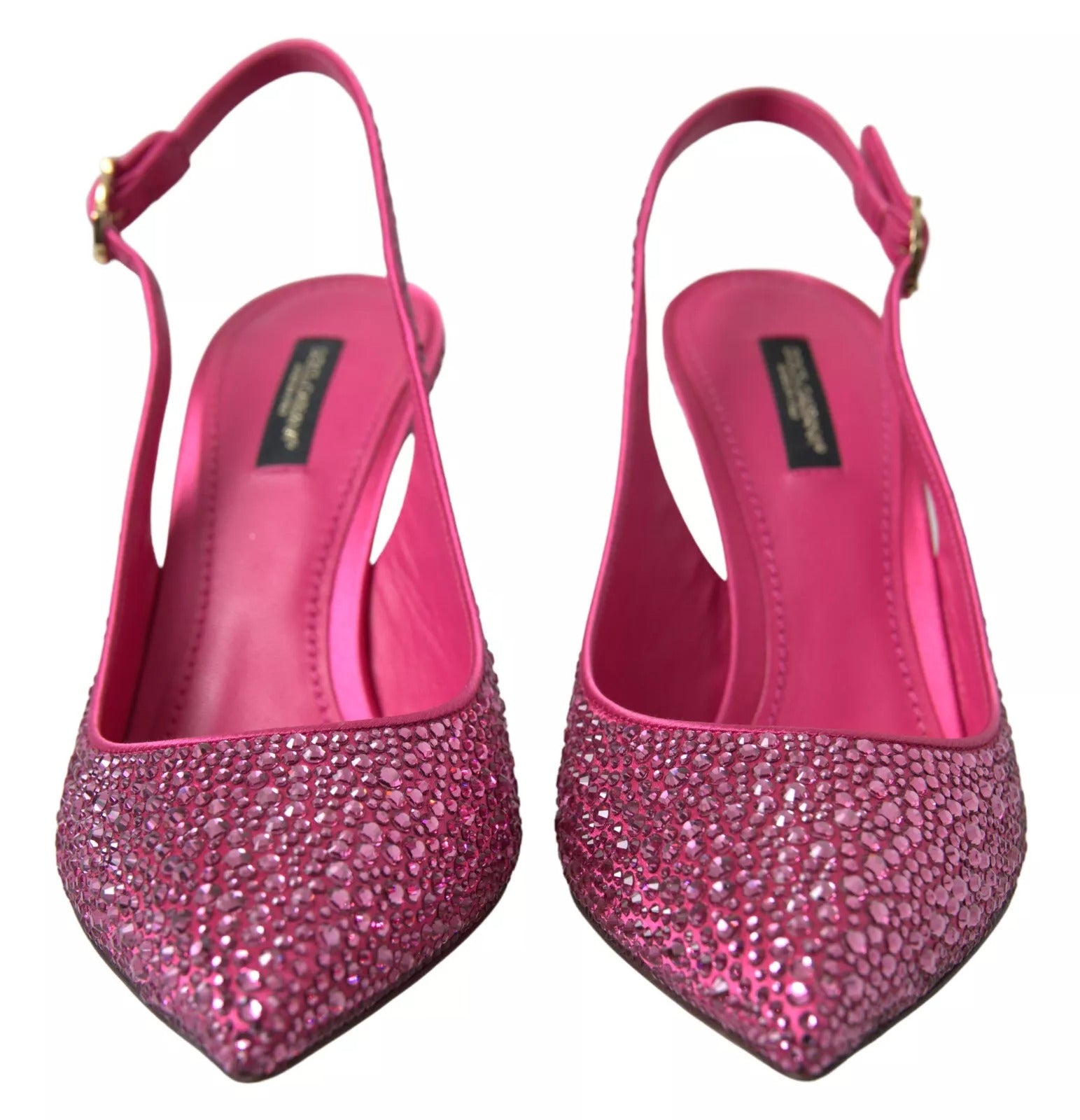 Pink Slingbacks Crystal Pumps Shoes