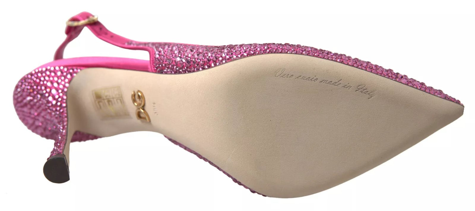 Pink Slingbacks Crystal Pumps Shoes