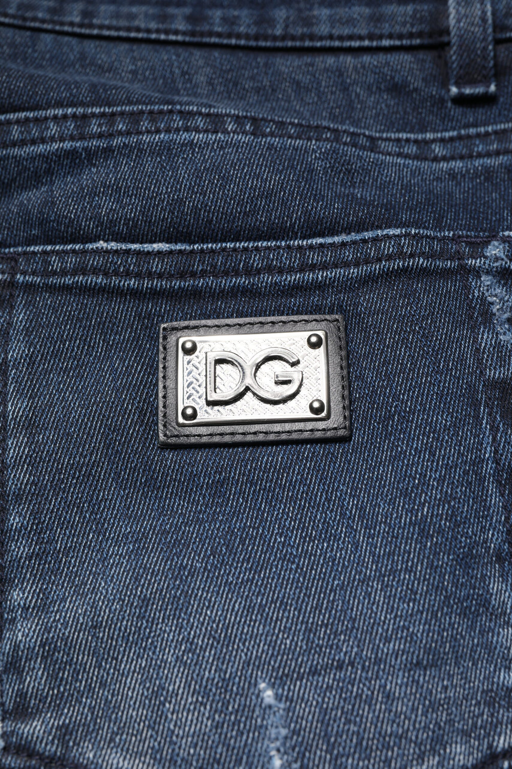 Blue Cotton Stretch Skinny Men Denim Jeans