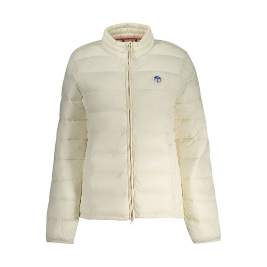 White Polyamide Women's Jacket