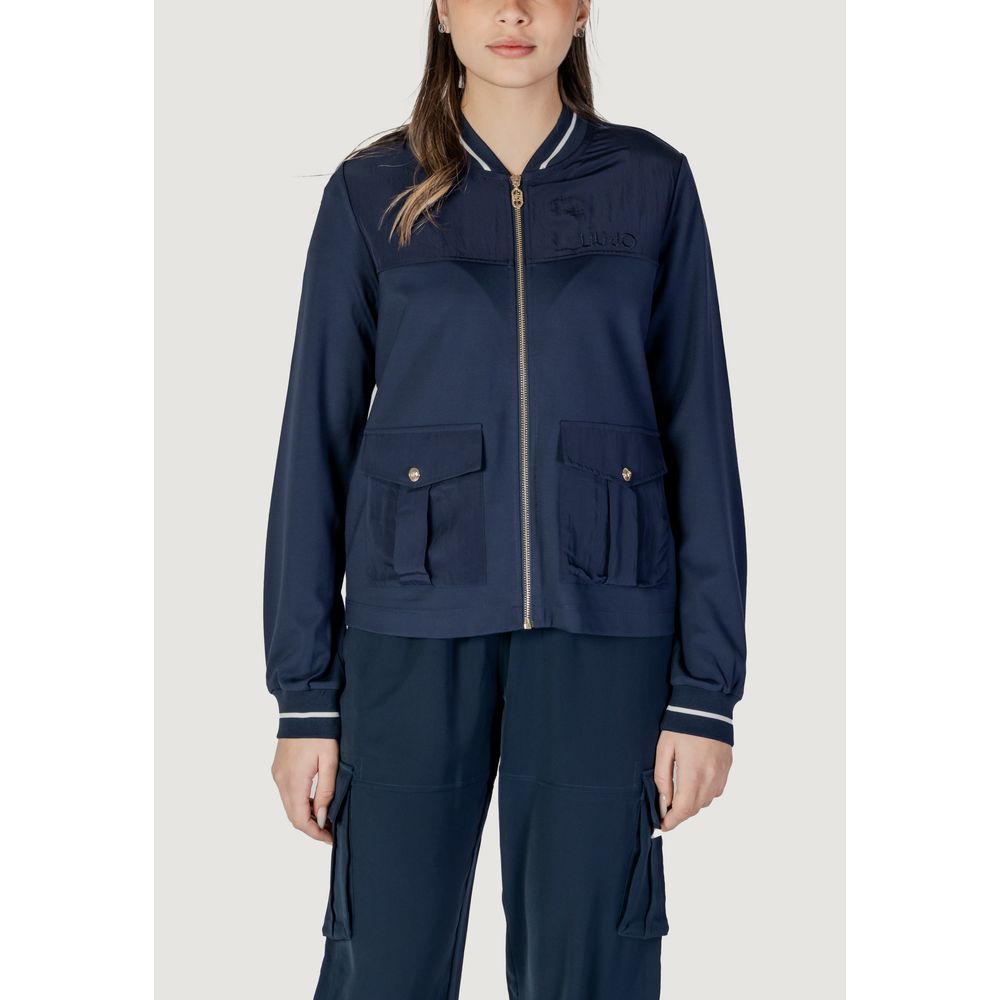 Blue Viscose Sweatshirt
