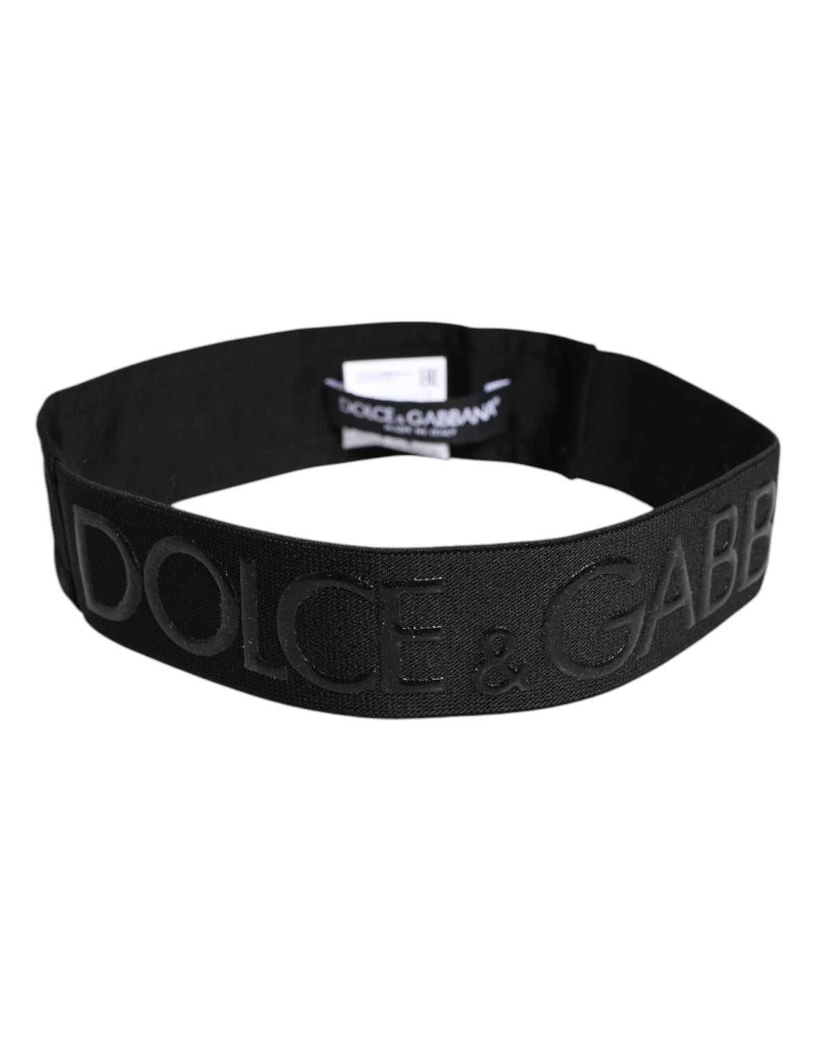 Black DG Logo Nylon Knitted Men Head Band Hat