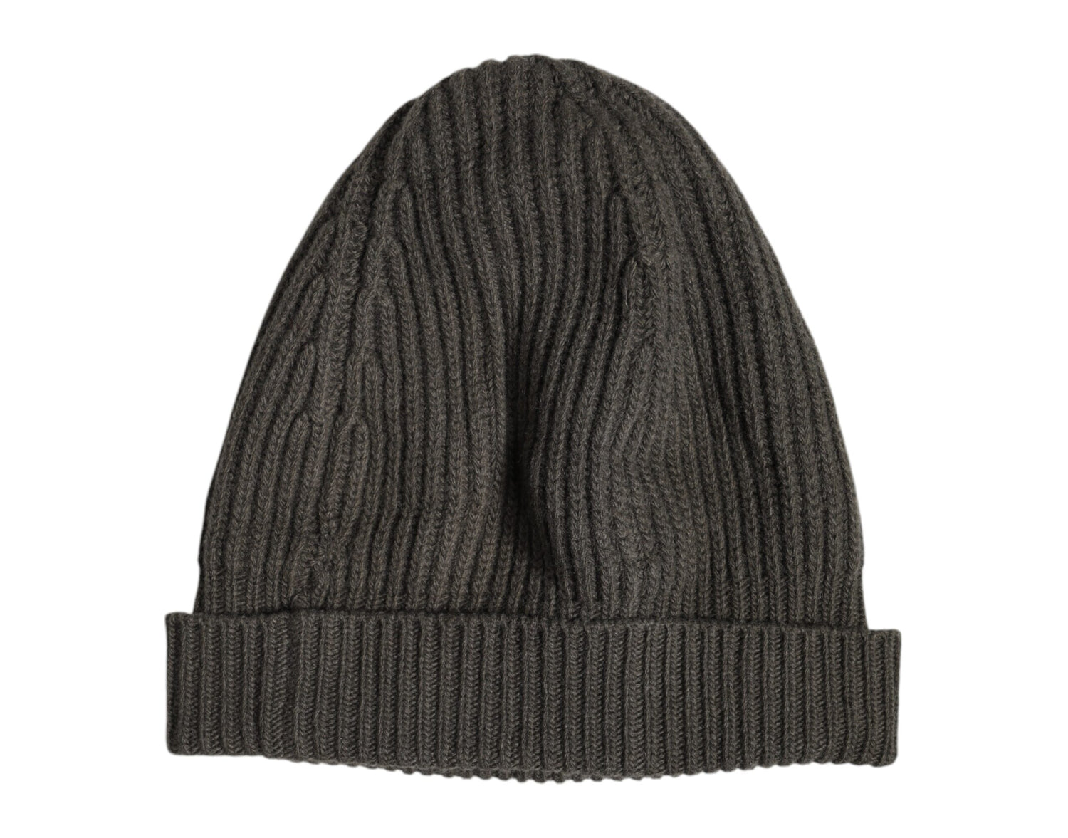 Green Wool DG Plaque Knitted Winter Beanie Hat