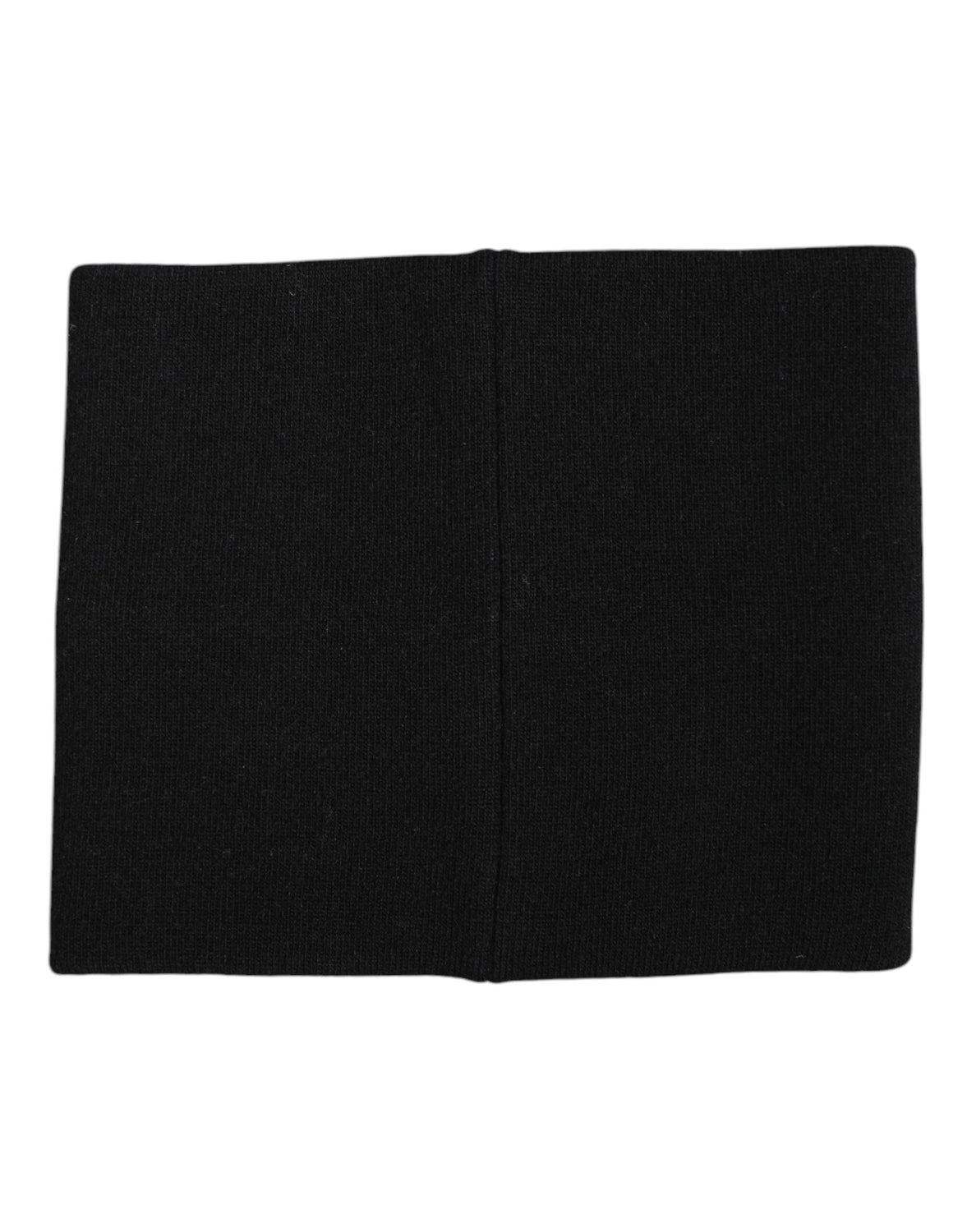 Black White Logo Print Knitted Neck Warmer Scarf
