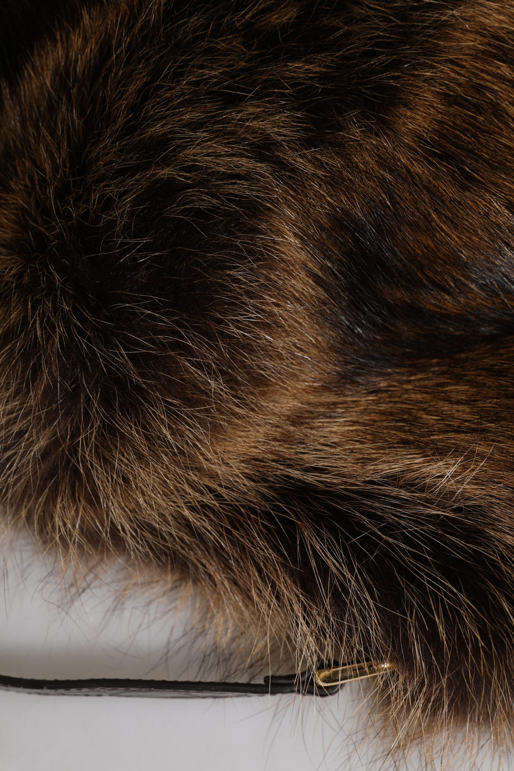 Brown Fur Women Bucket Hat