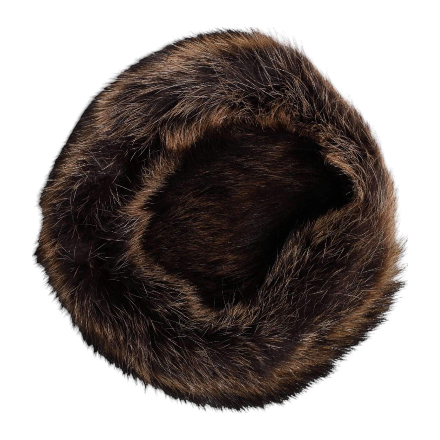 Brown Fur Women Bucket Hat
