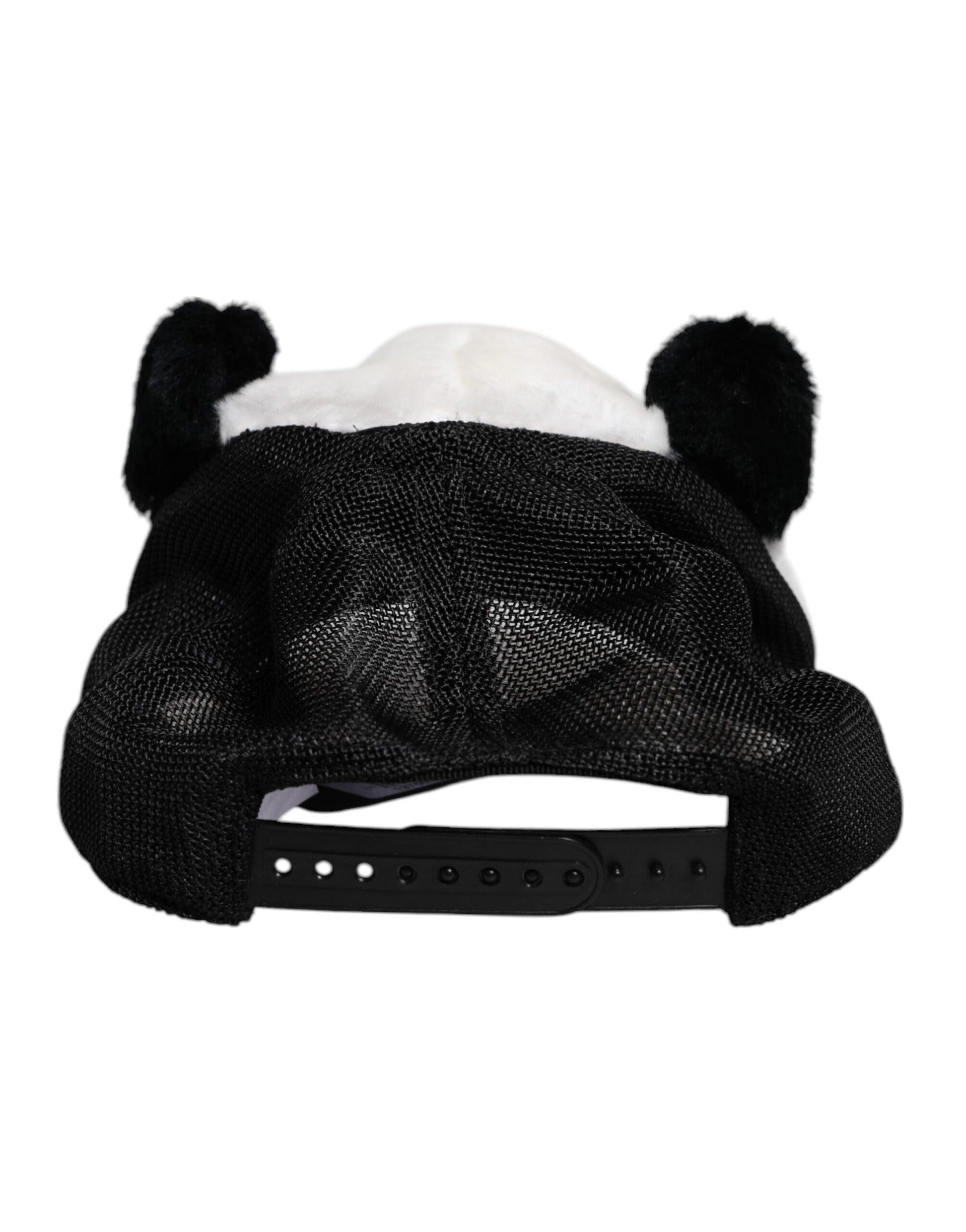 Black White Panda Fur Women Baseball Cap