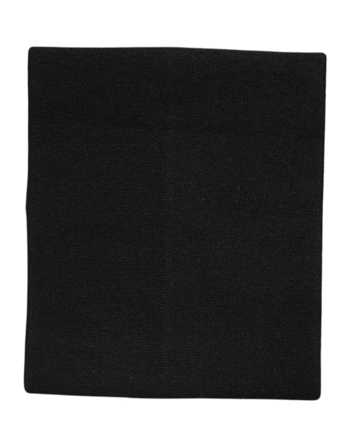 Black Cashmere Knitted Neck Warmer Foulard Scarf