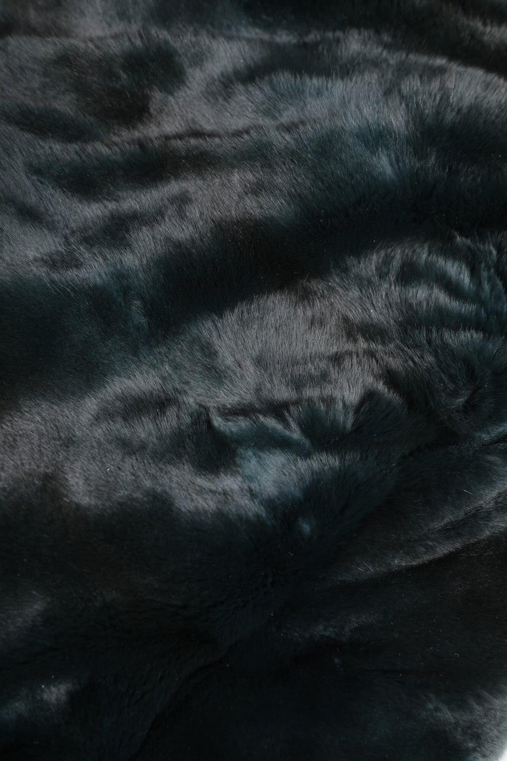 Black Weasel Fur Womens Beanie Hat