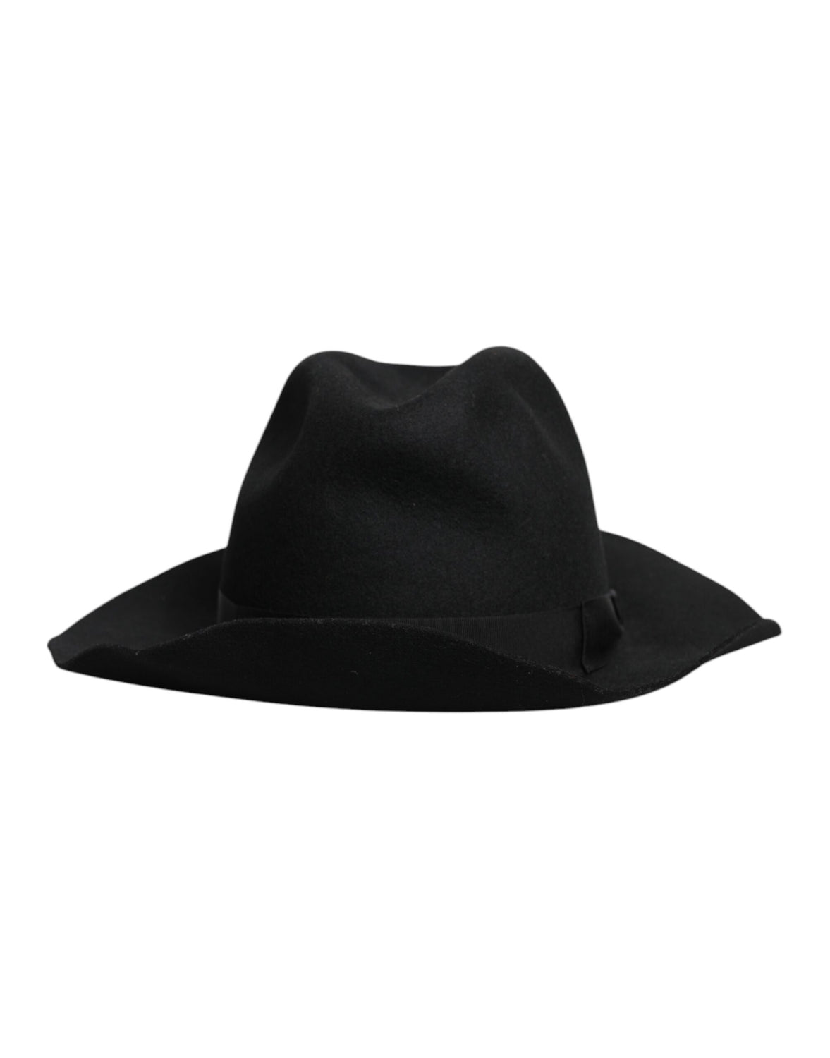 Black Wide Brim Trilby Fedora Hat
