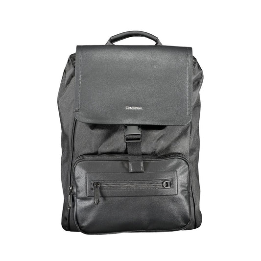 Nero Polyester Men Backpack