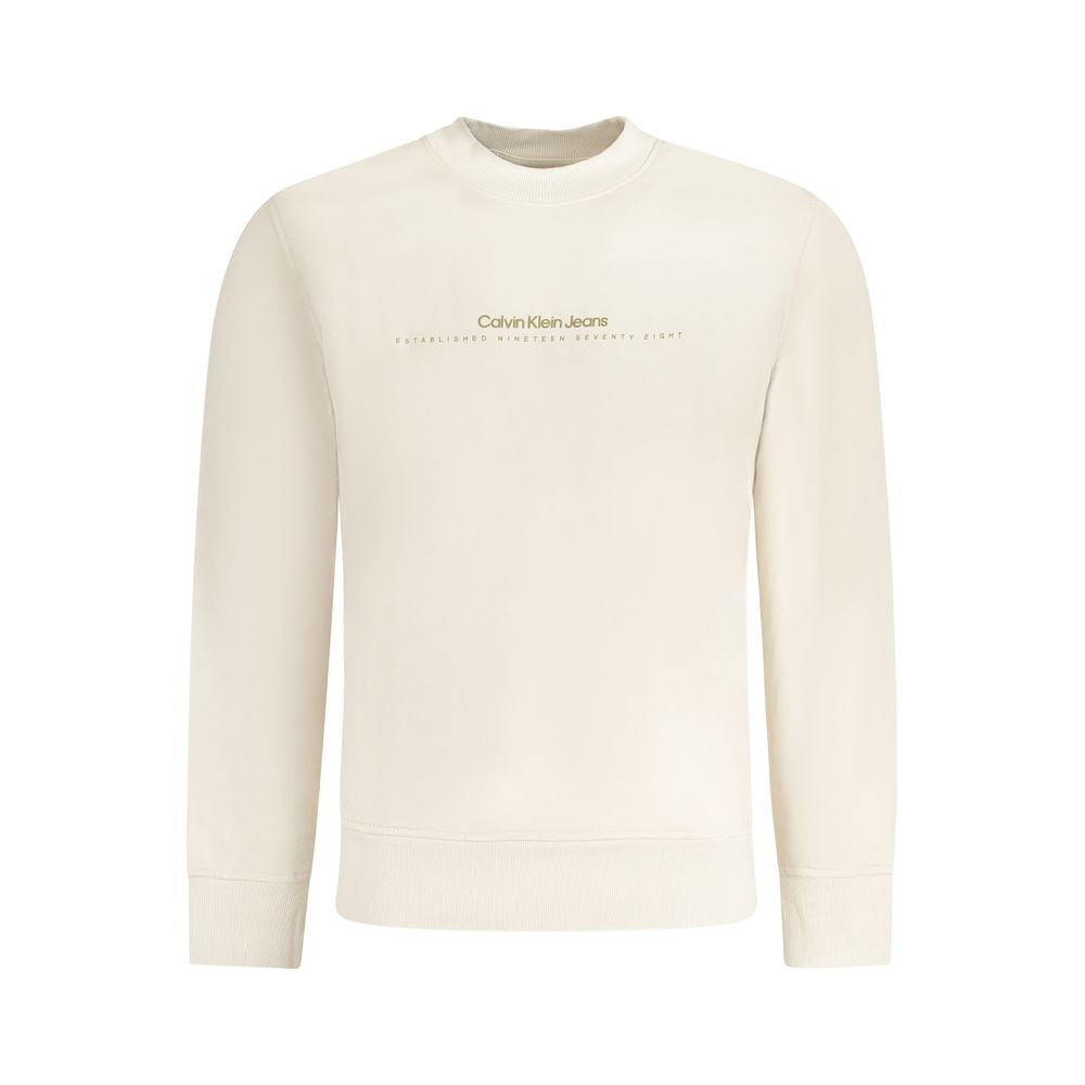 Beige Cotton Men's Sweatshirt