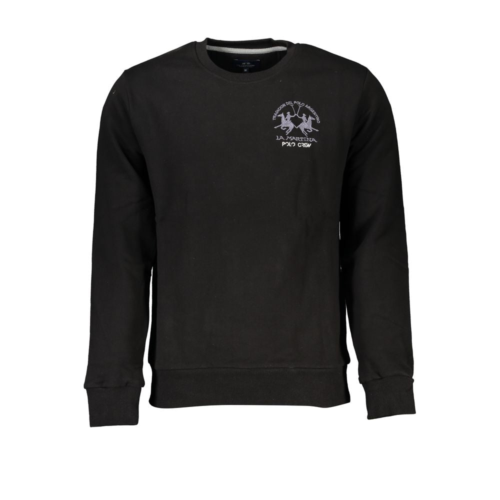 Black Cotton Sweatshirt