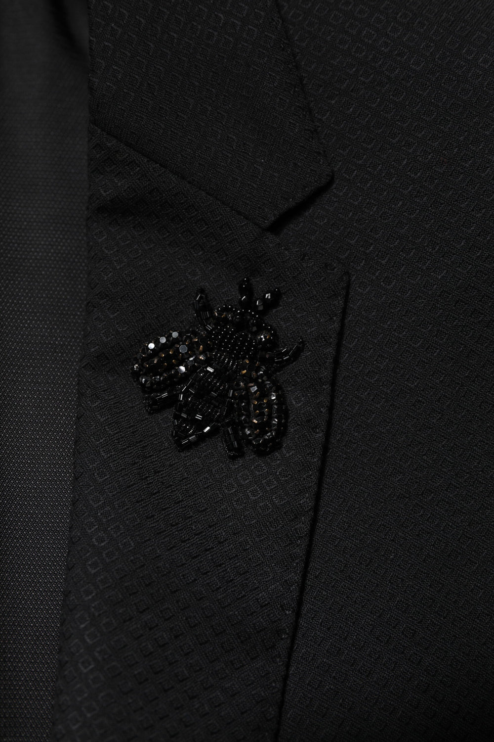 Black Wool Single Breasted 2 Piece Suit