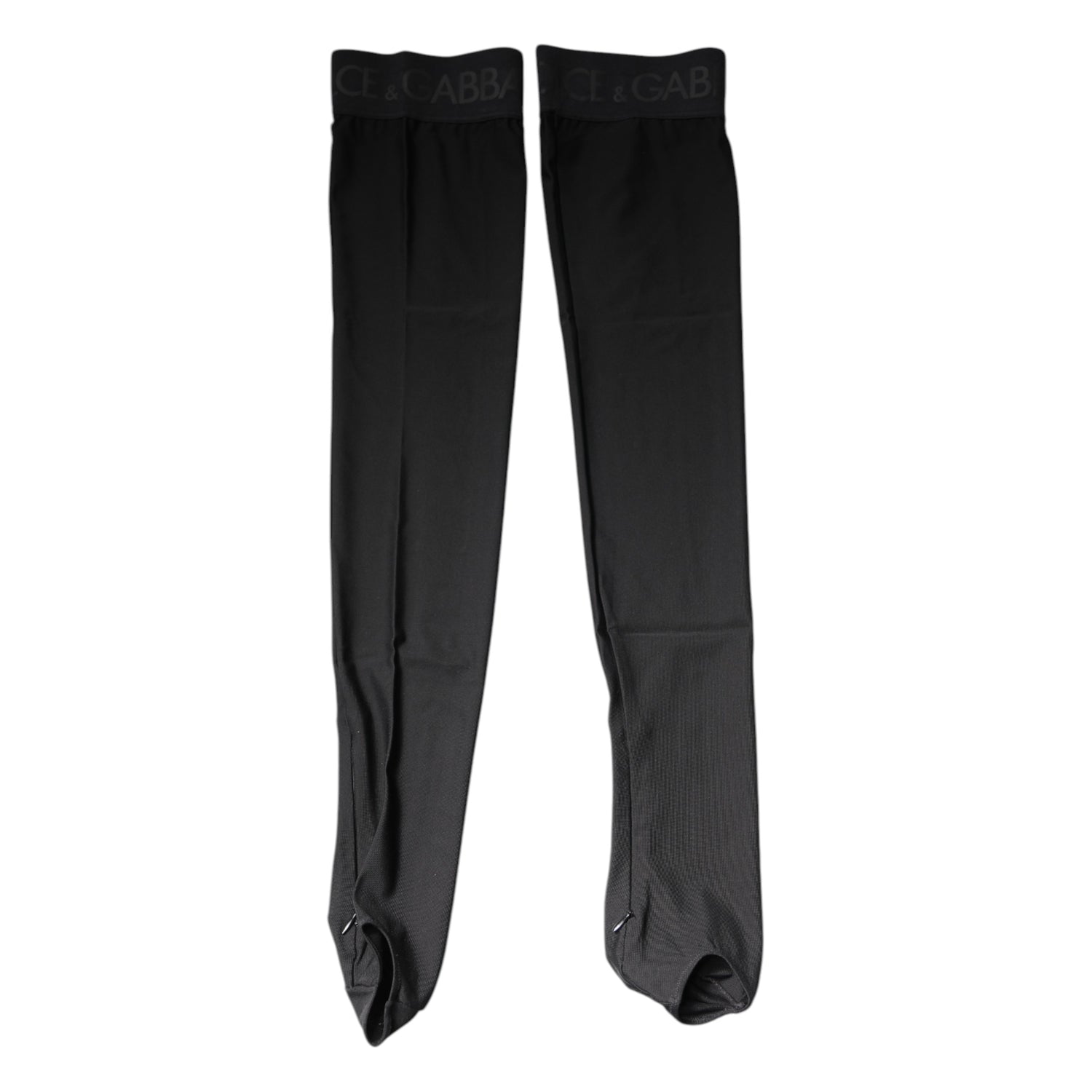 Black Viscose Stretch Over Calf Stockings Socks
