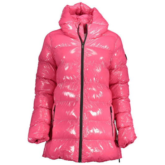 Pink Polyester Jackets & Coat