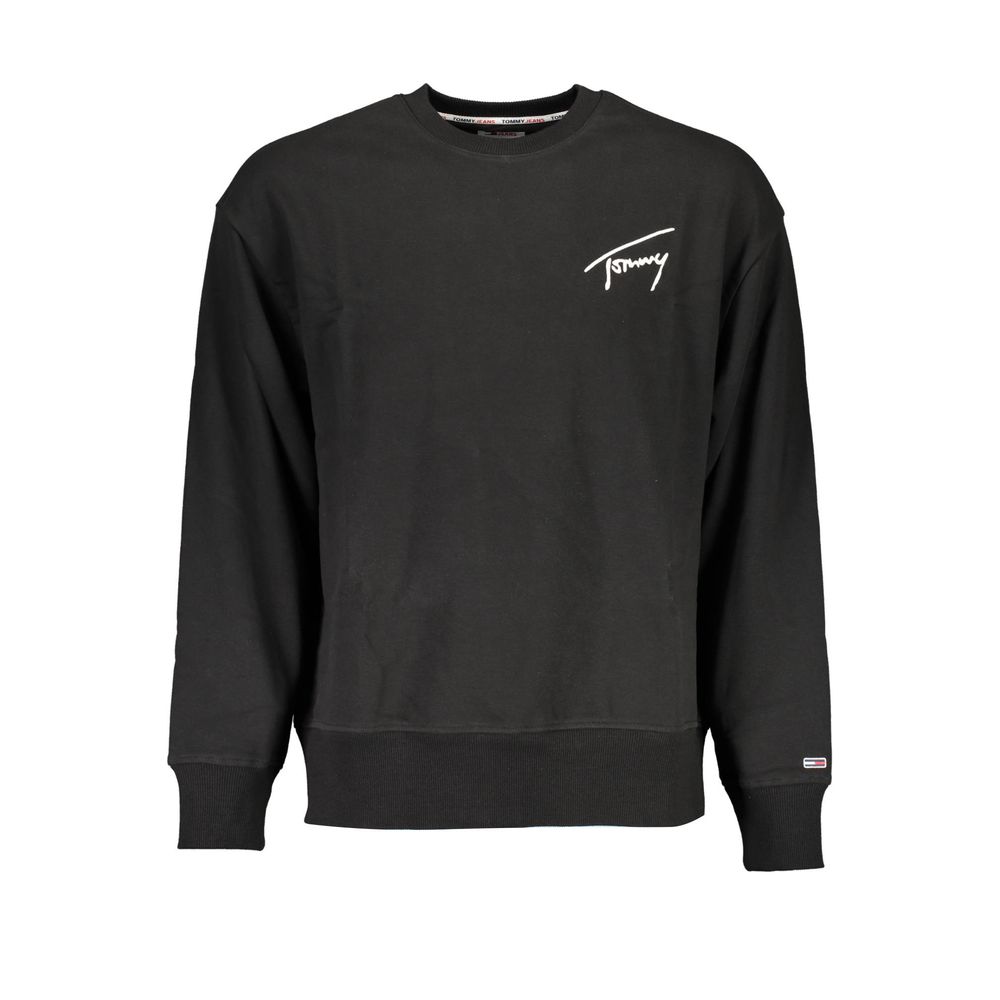 Black Cotton Men's Sweatshirt