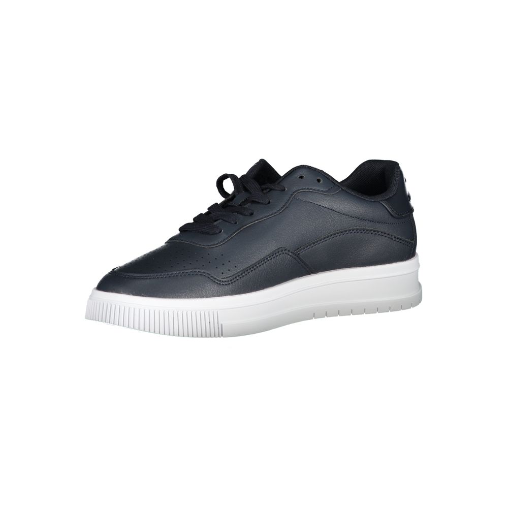Blue Leather Men Sneaker