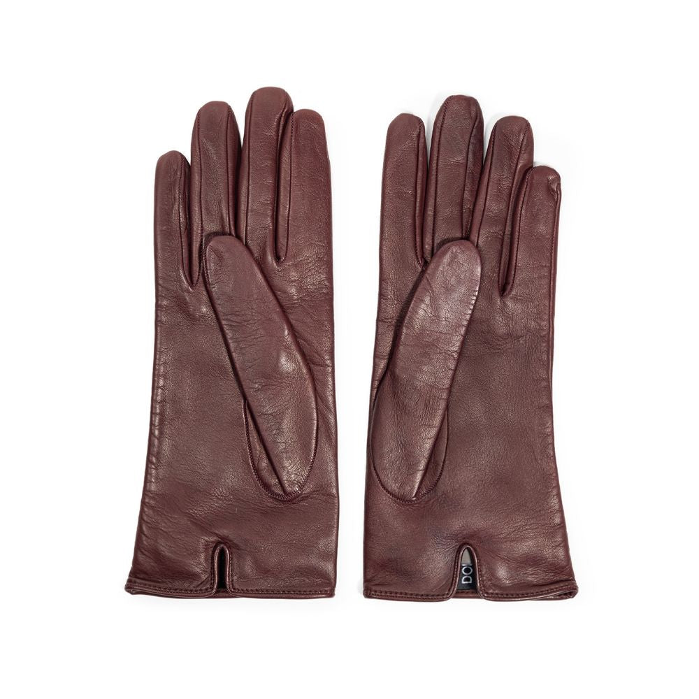 Burgundy Leather Gloves