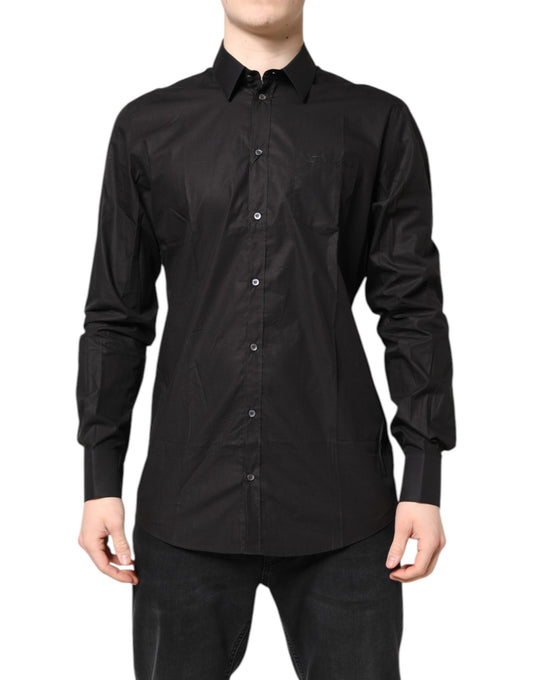 Black GOLD Cotton Dress Formal Shirt
