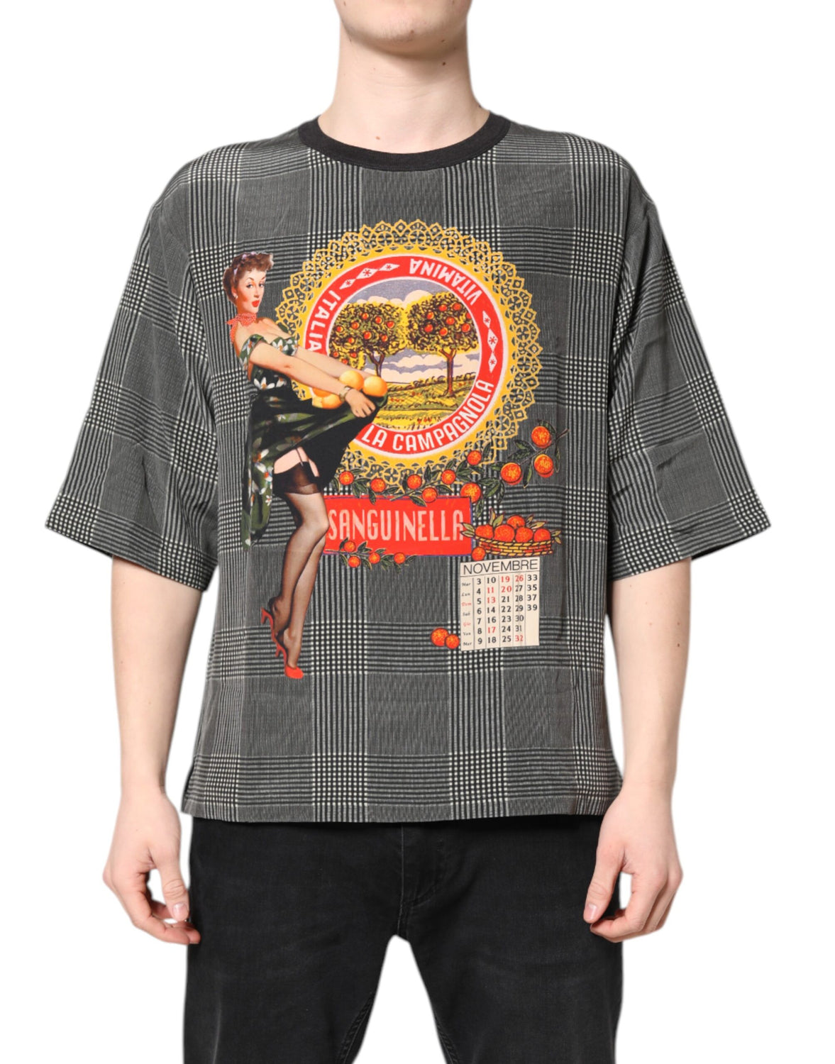 Black White Graphic Print Short Sleeve T-shirt