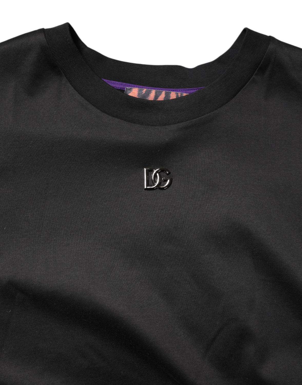 Black Graphic Print Back Short Sleeve T-shirt