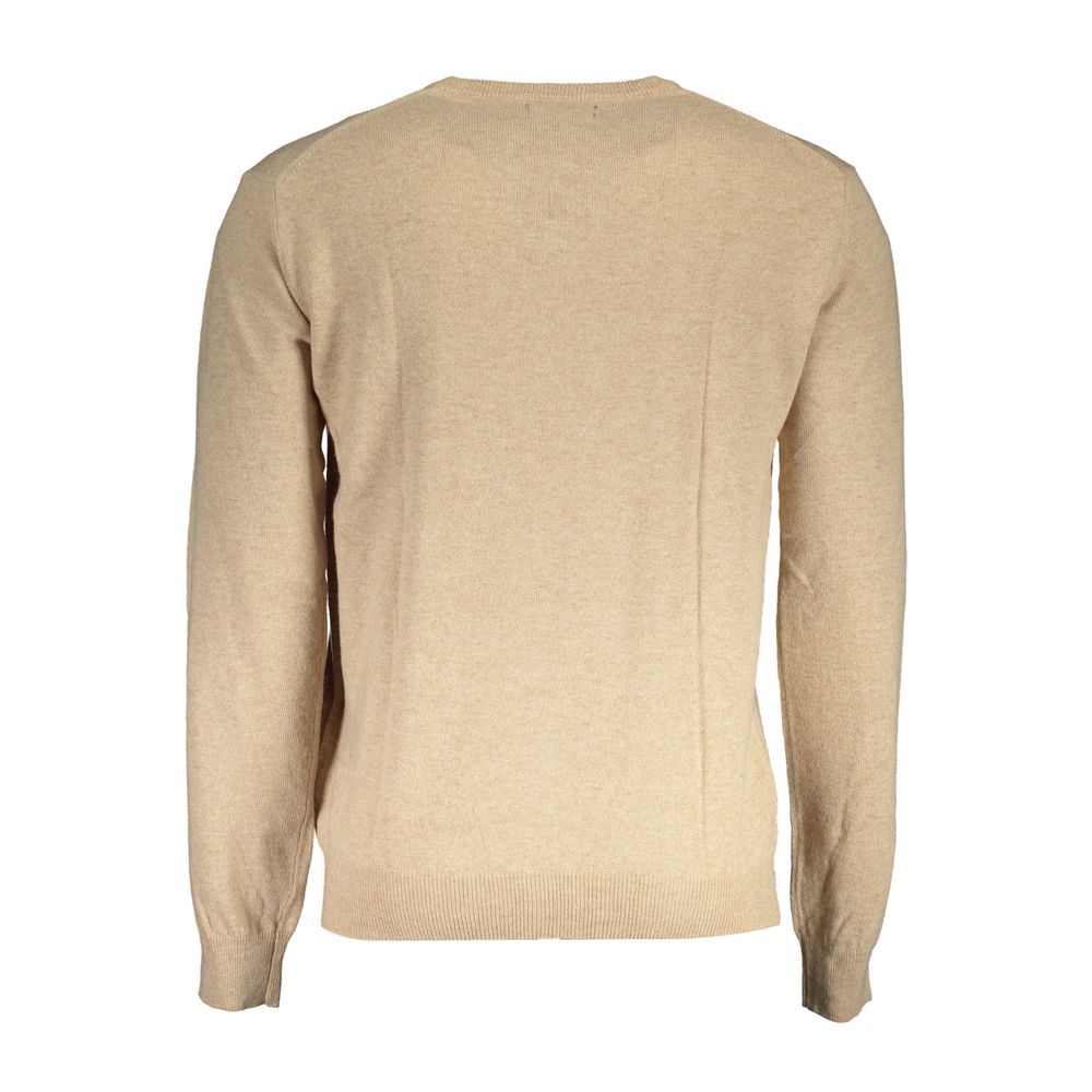 Beige Lyocell Men's Sweater