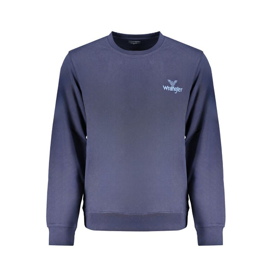 Blue Cotton Men Sweater