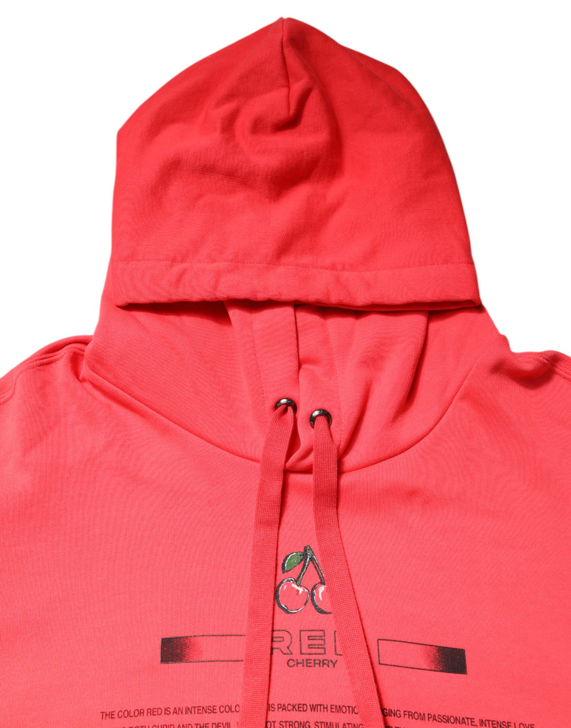 Red Logo Printed Hooded Sweatshirt Sweater