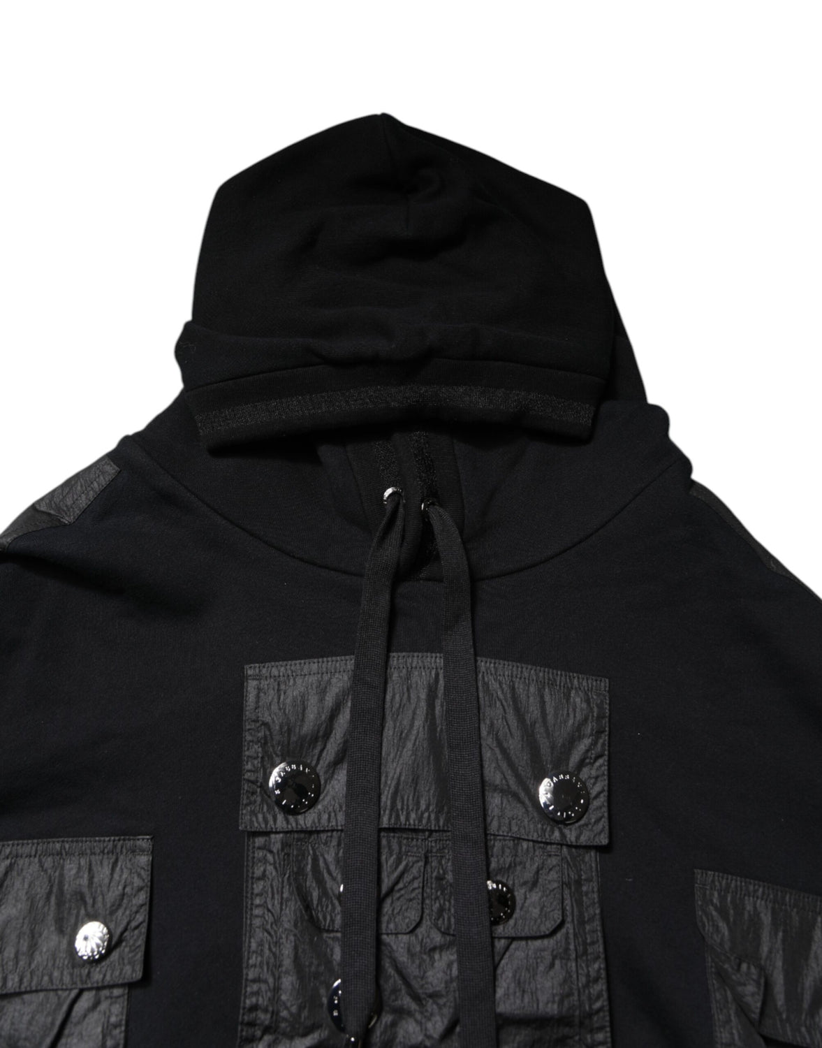 Black Cotton Hooded Sweatshirt Sweater