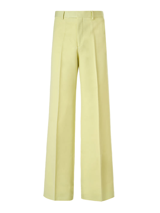 Lime Yellow Polyester Pants