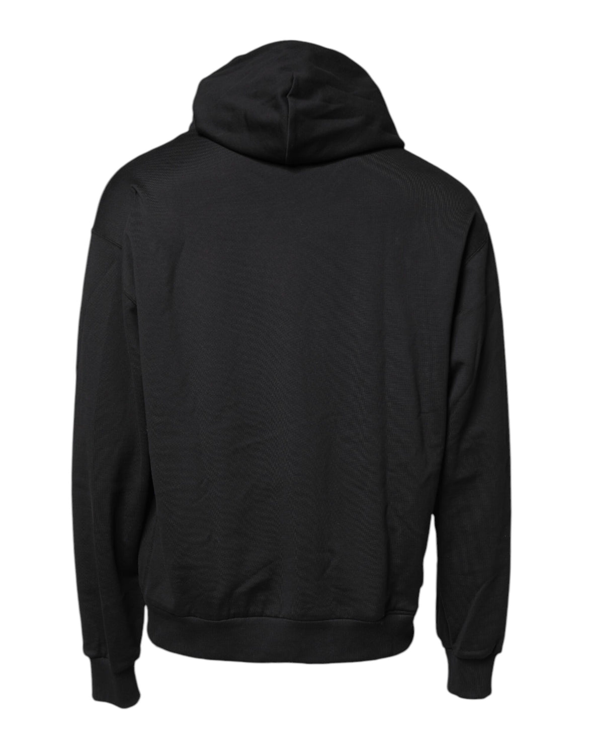 Black Embroidery Hooded Sweatshirt Sweater