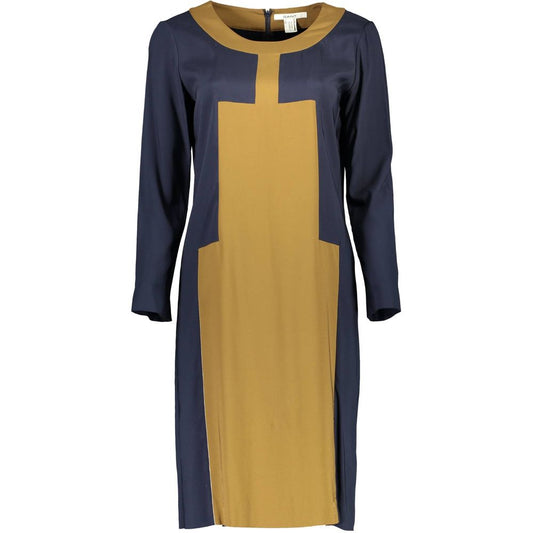 Blu Viscosa Donna Dress