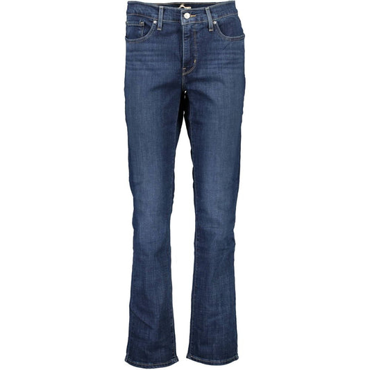 Blue Cotton Women Jeans