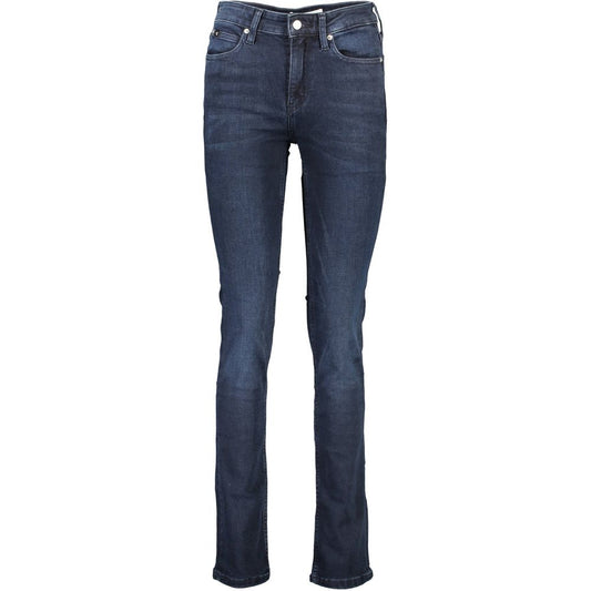 Blue Cotton Women Jeans