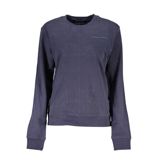 Blue Cotton Women Sweater