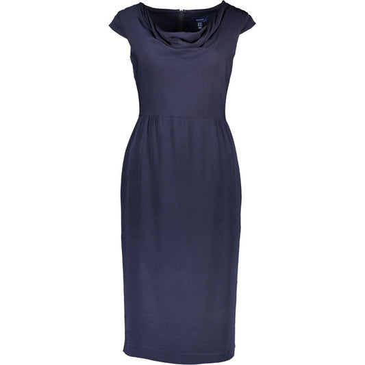 Blue Elastane Dress