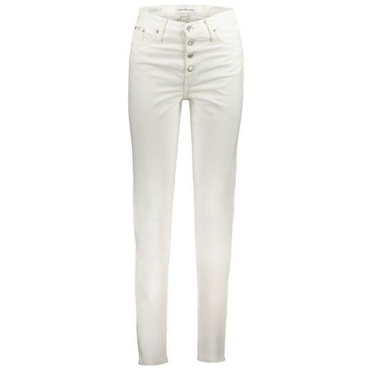 White Cotton Jeans & Pant