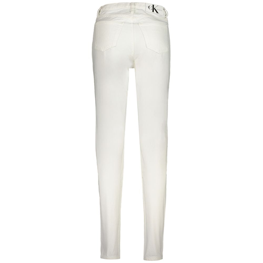 White Cotton Jeans & Pant