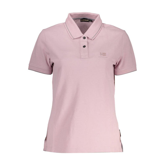 Pink Cotton Polo Shirt
