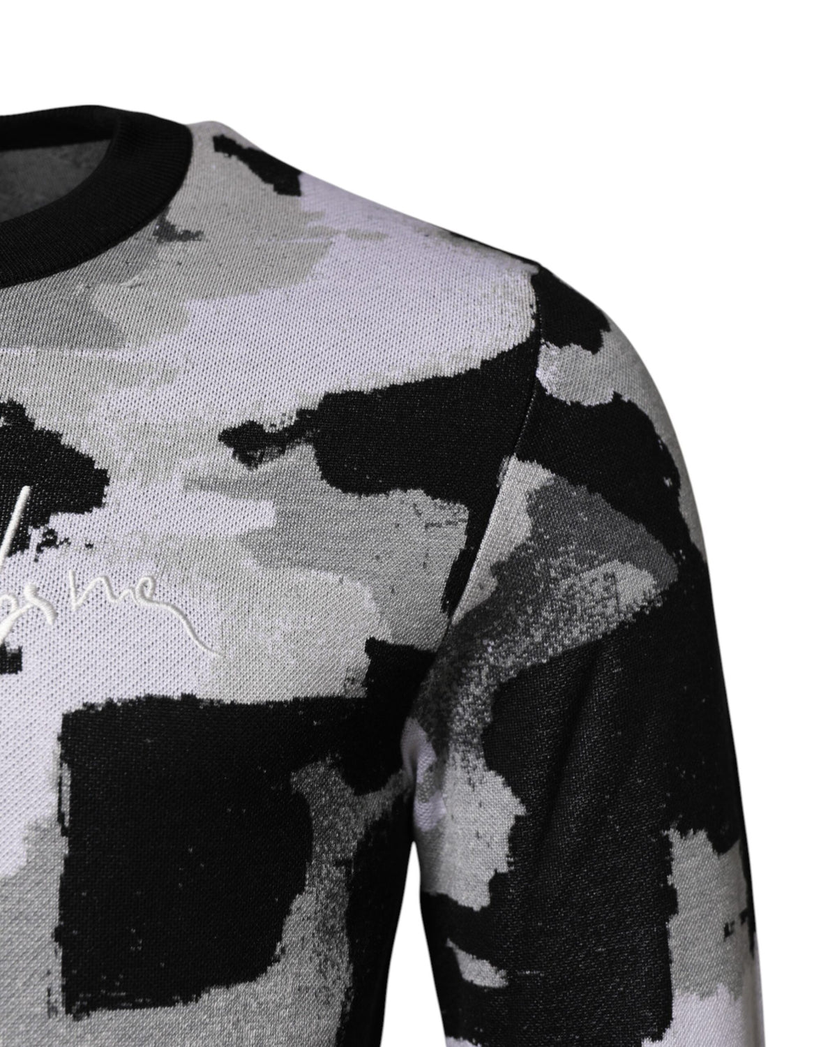 Multicolor Logo Crew Neck Pullover Sweater