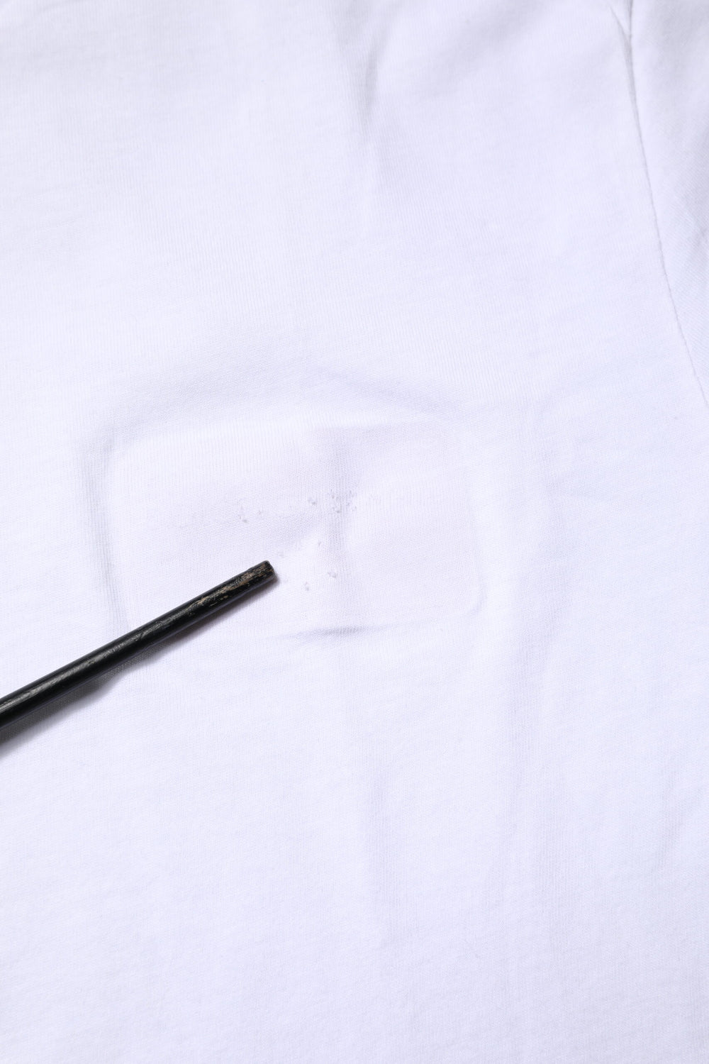 White Cotton Crew Neck Short Sleeves T-shirt