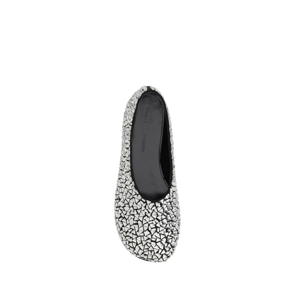 Glove Embellished Ballerinas