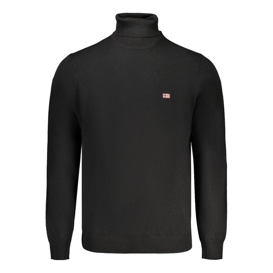 Black Polyester Turtleneck