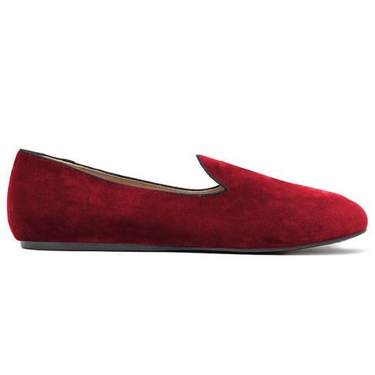 Red Velvet Loafer