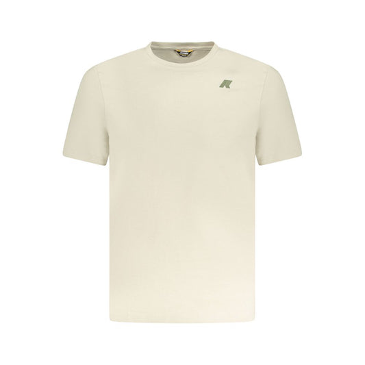 Beige Cotton Men T-Shirt