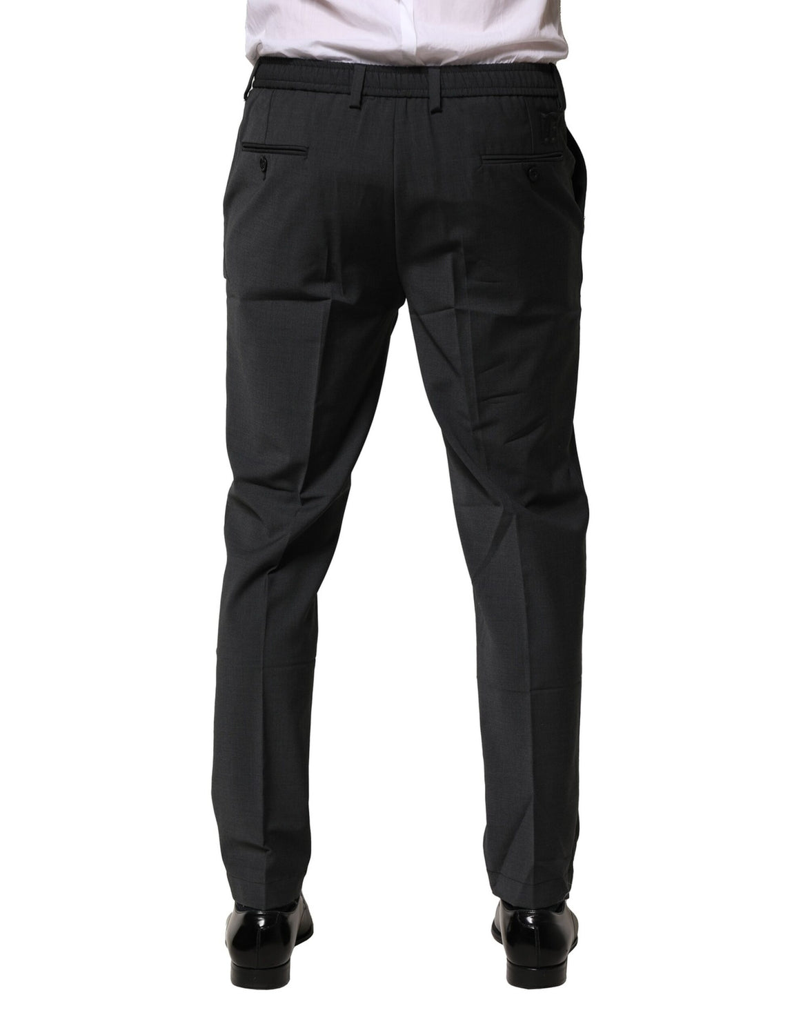 Black Wool Dress Slim Formal Pants