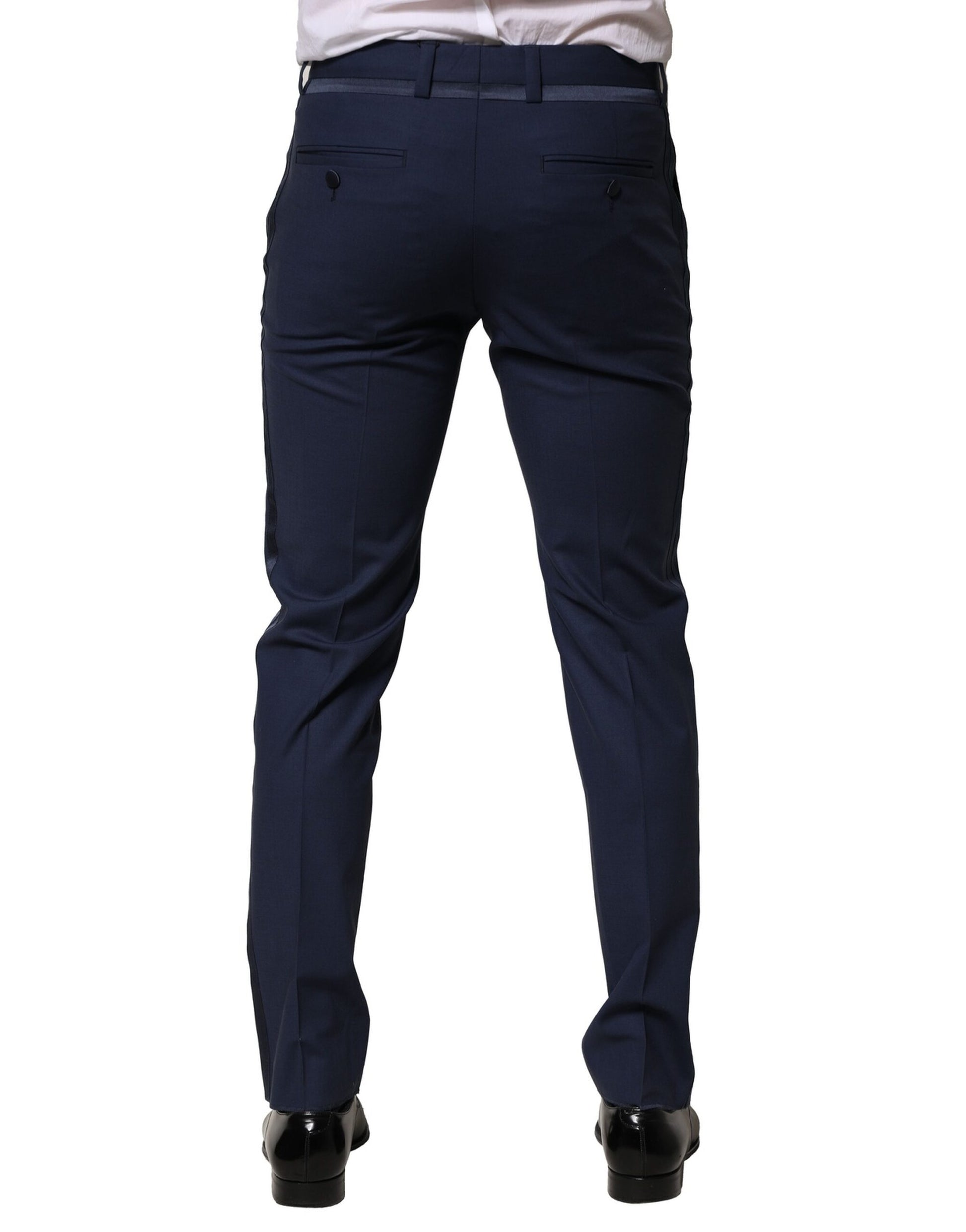 Dark Blue Wool Dress Formal Pants