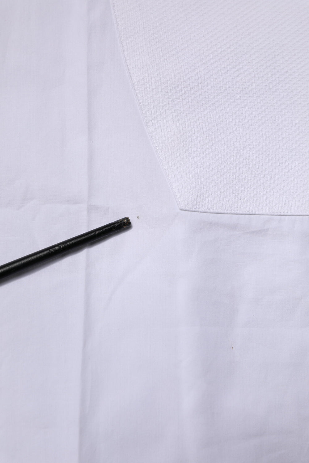 White Bib Cotton Poplin GOLD Formal Shirt